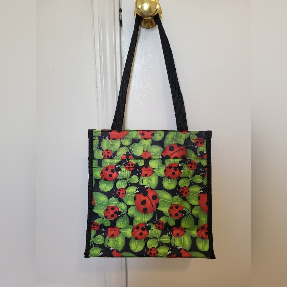 Ladybug Print Tote Bag